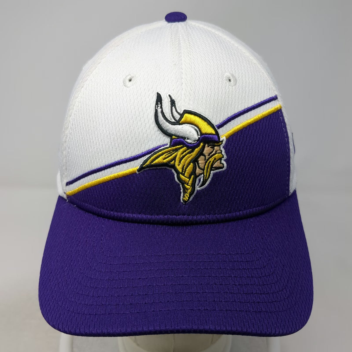 New Era Snapback White Purple One Size NFL Minnesota Vikings Embroidered Hat