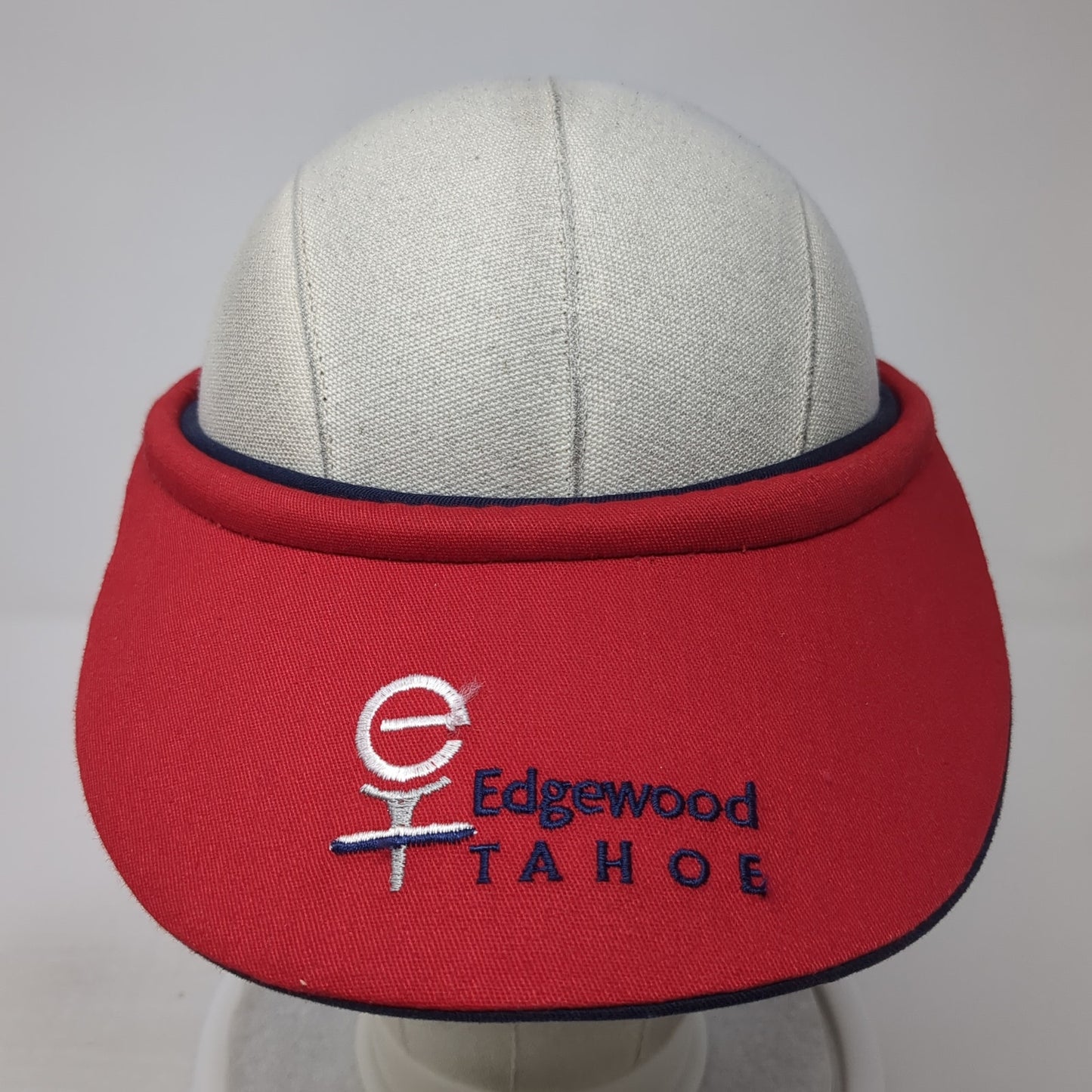 Edgewood Tahoe Clip On Sun Visor Hat Red One Size Embroidered Outdoor