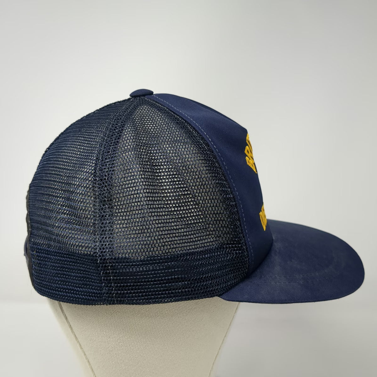 Brit Club Diego Garcia Blue Trucker Hat One Size Snapback Union Jack Flag Mesh
