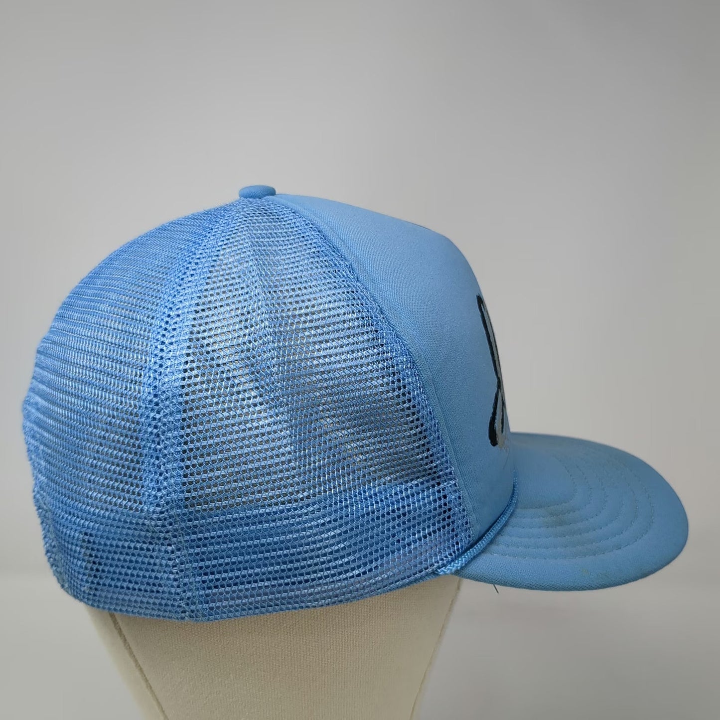 Indy 89 Indianapolis Racing Event Trucker Hat Blue Vintage Mesh Snapback Foam