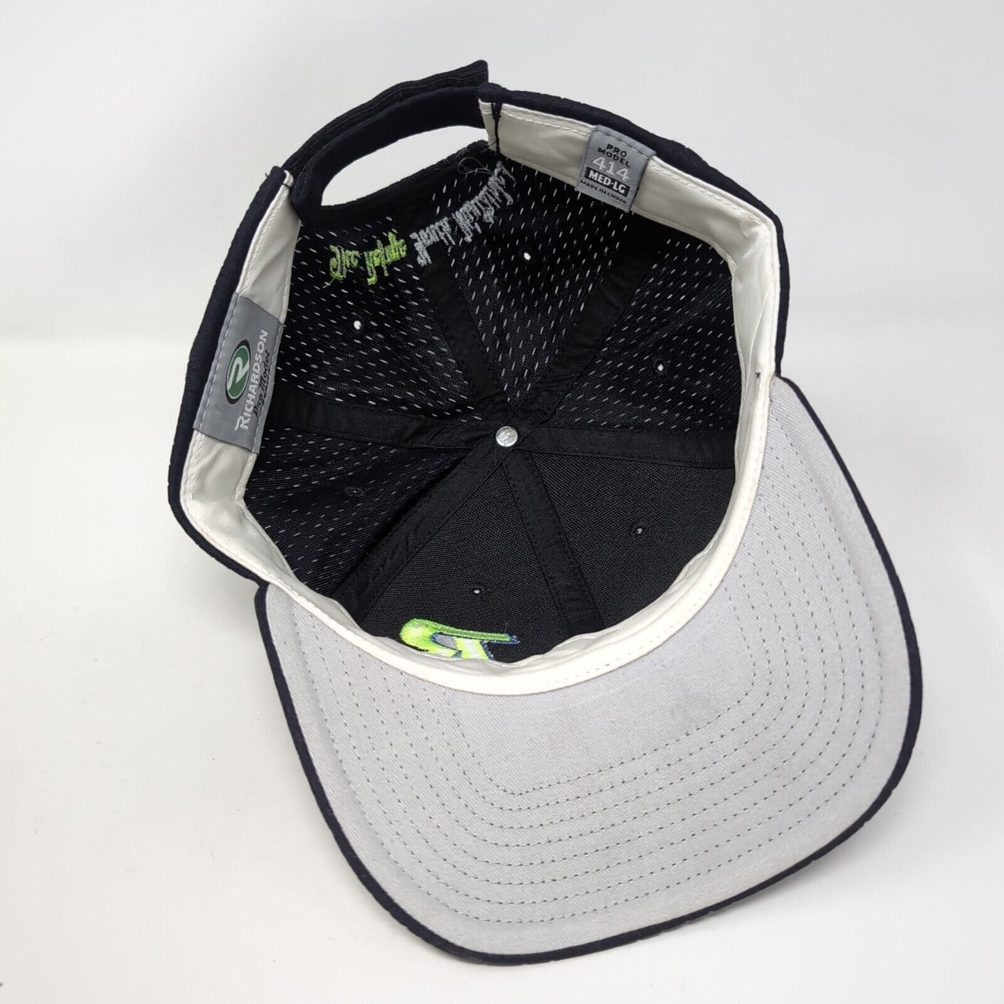 Richardson Strapback Hat Blue M/L Adjustable Embroidered Pro Model Series 414