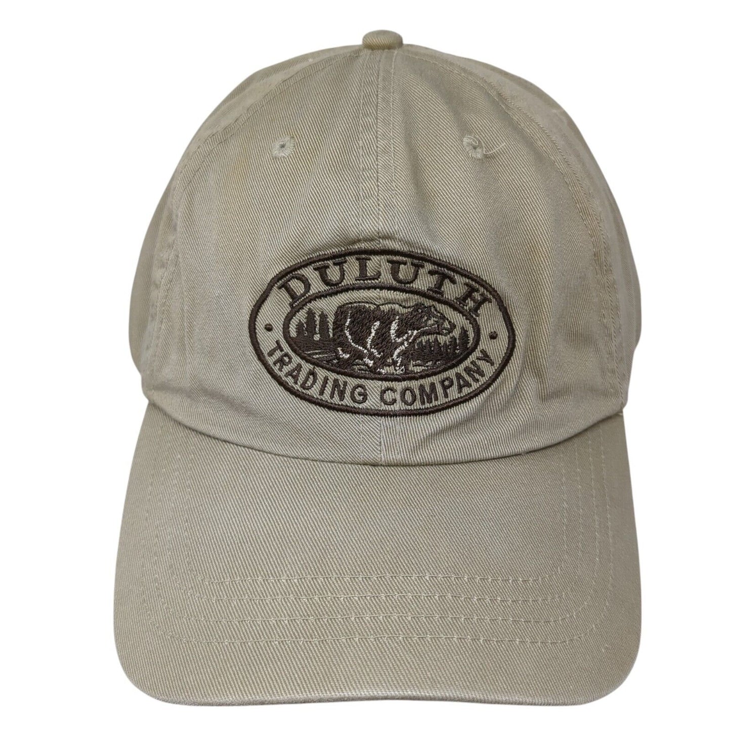 Duluth Trading Company Slideback Hat Tan M/L Adjustable Embroidered Cotton