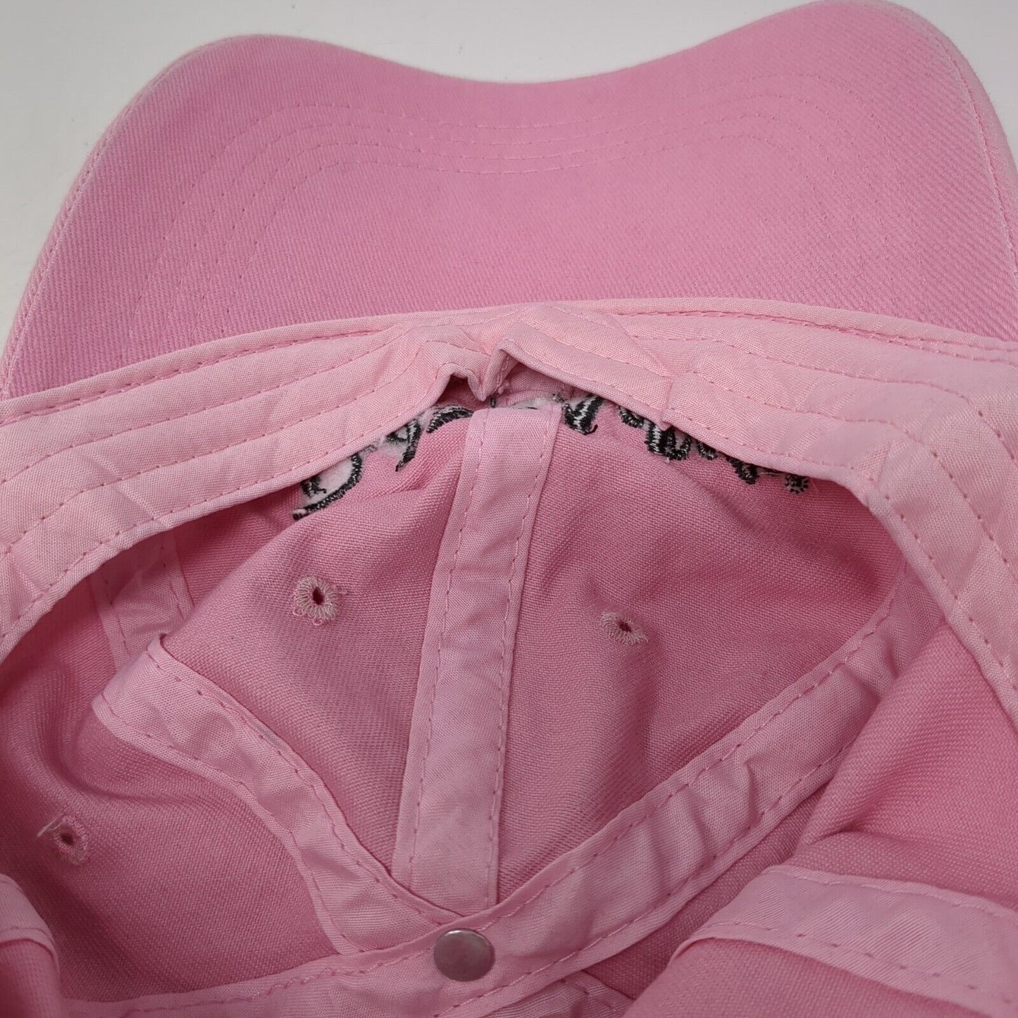 Red Aspen Slideback Hat Pink OS Adjustable Embroidered Vented Holes 6 Panel