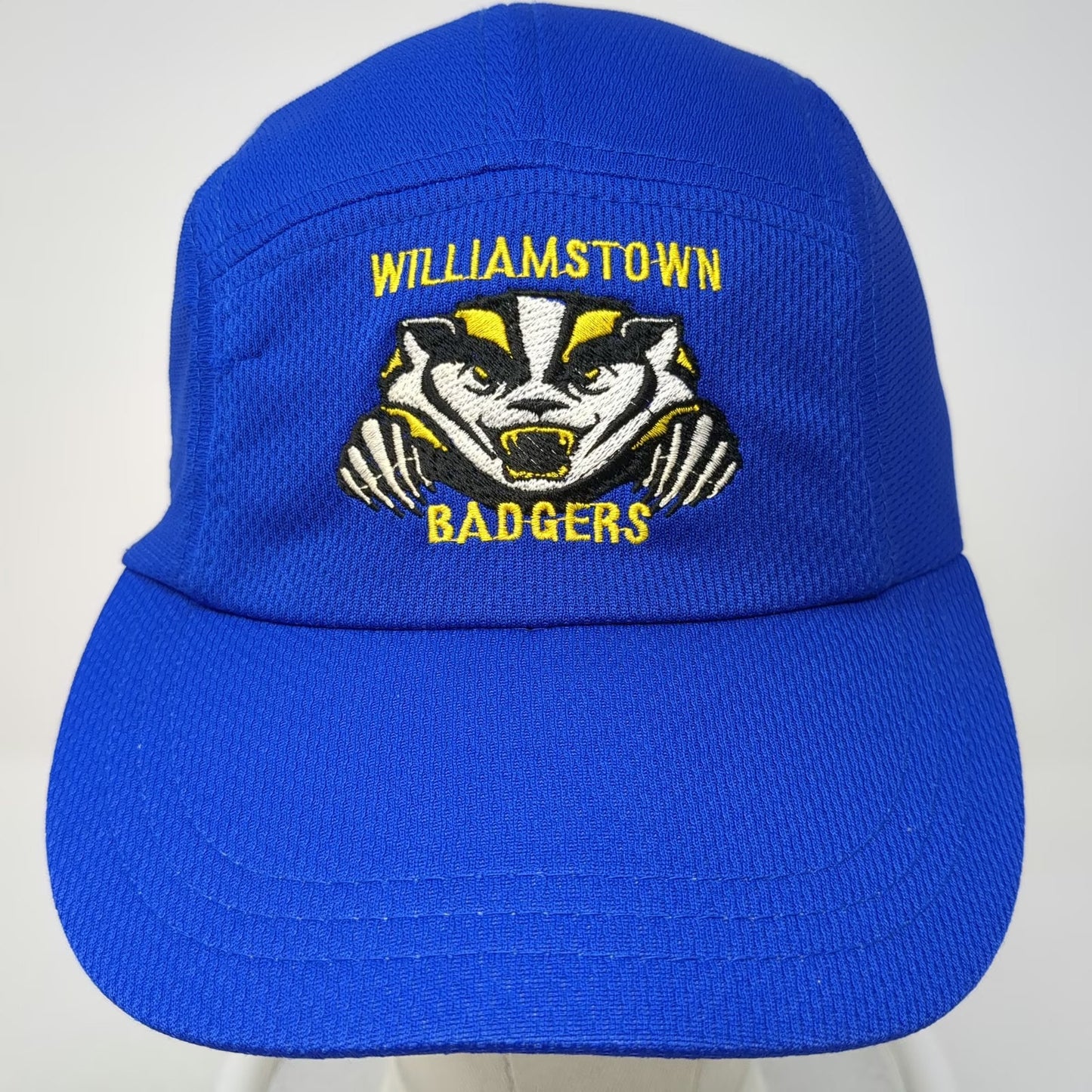 Headsweats 5 Panel Blue One Size Williamstown Badgers Hat Coolmax Polyester