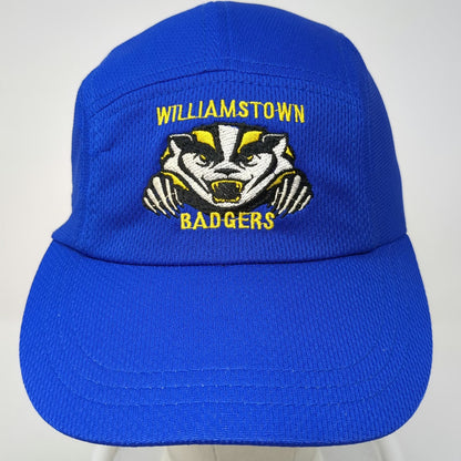 Headsweats 5 Panel Blue One Size Williamstown Badgers Hat Coolmax Polyester