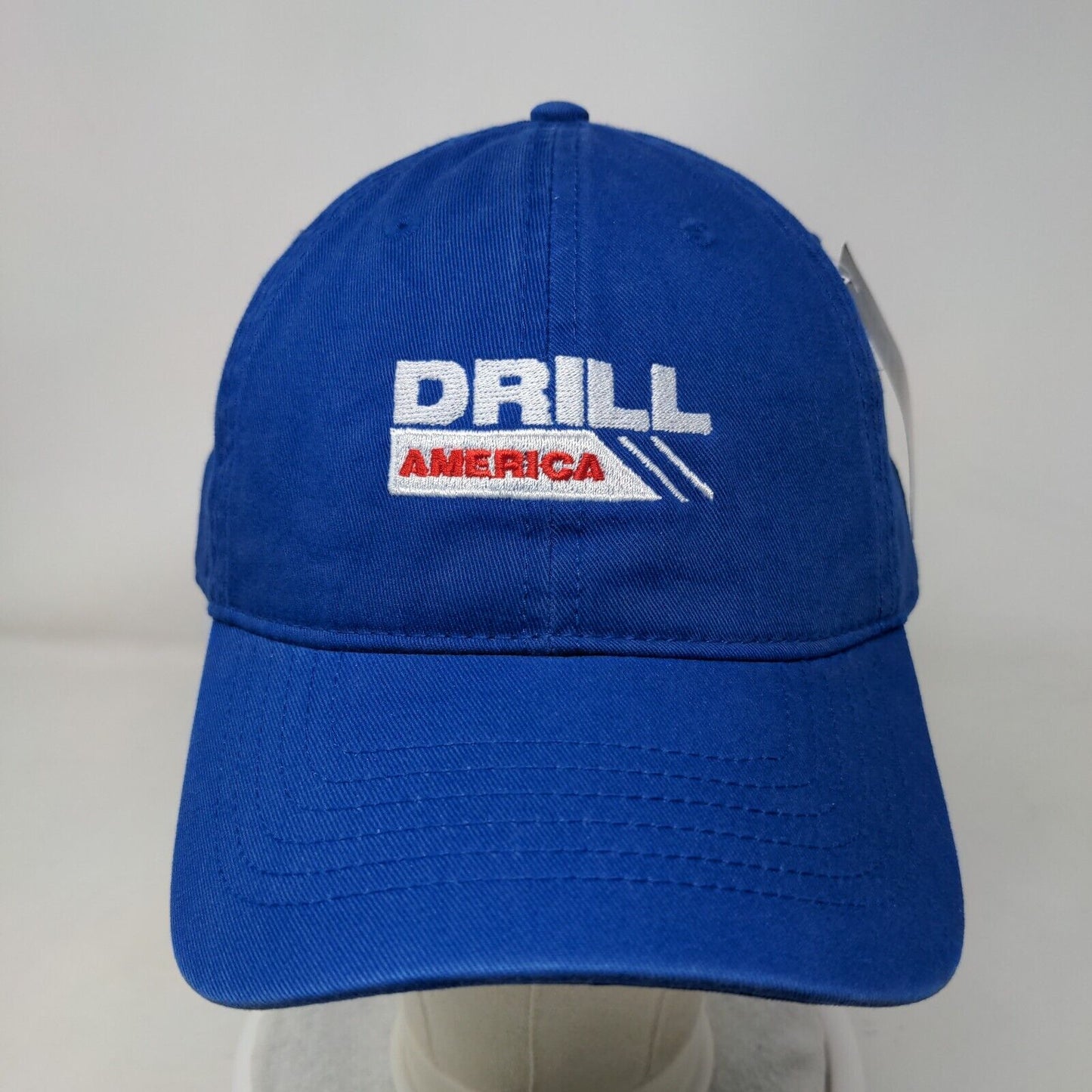 Drill America Slideback Hat Blue OSFA Adjustable Embroidered Cotton Fine Caps