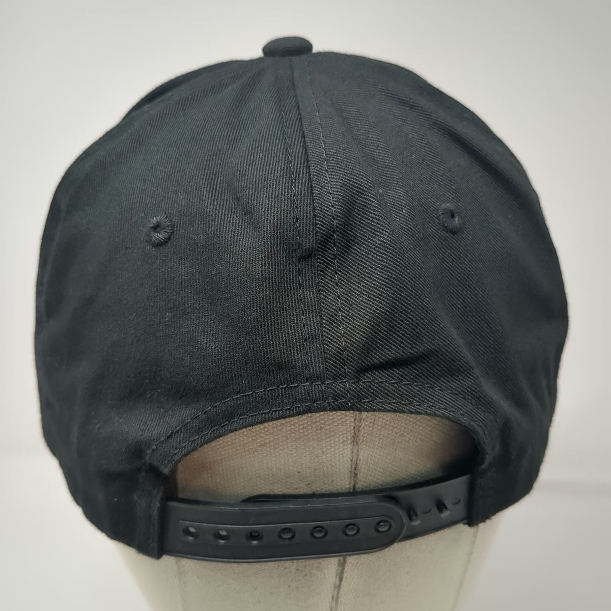 Decky 5 Panel Black Hat One Size Stanley McCall Rope Snapback Cotton Structured