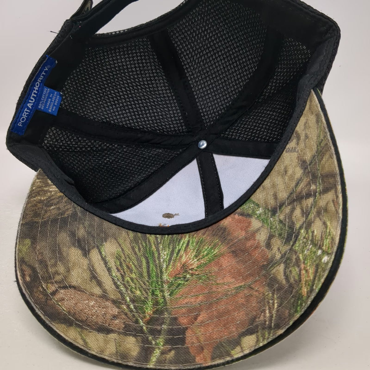 Port Authority Baseball Cap Green One Size Knight Const & Supply Camo Mesh Hat