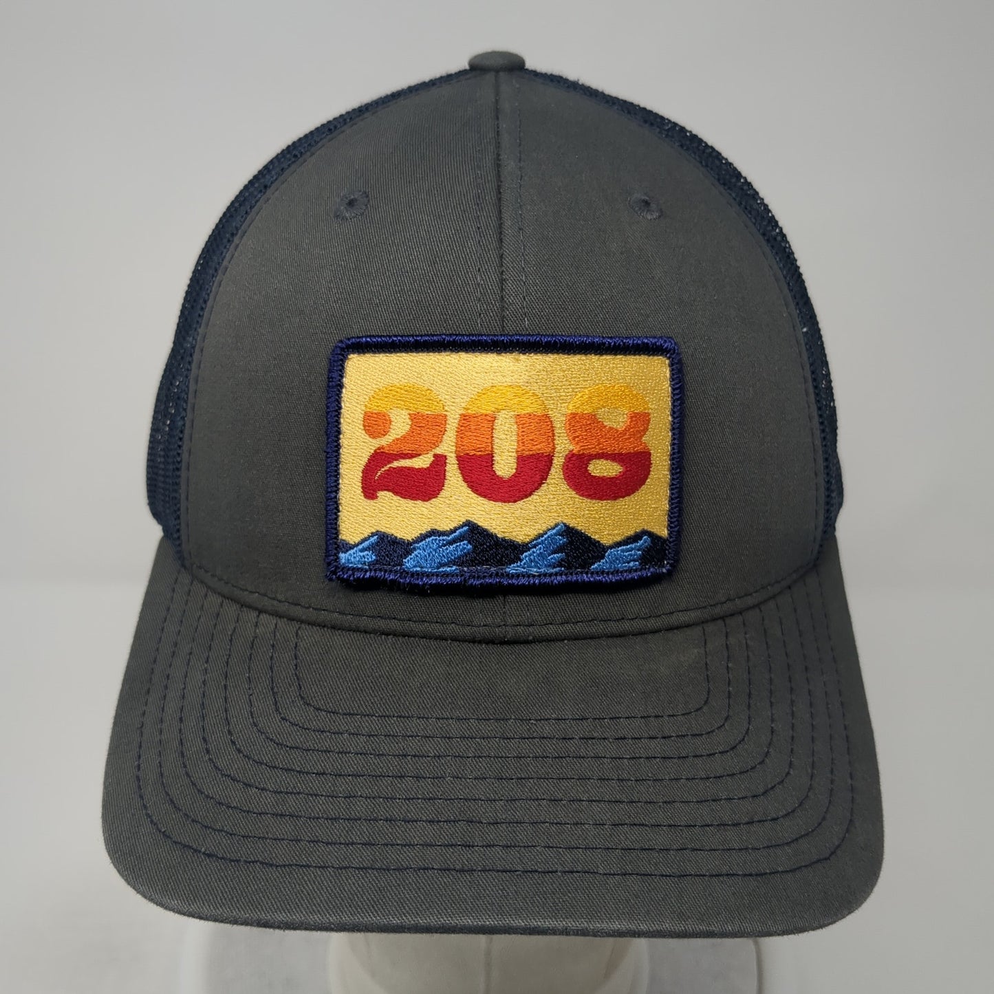 208 Patch Snapback Mesh Back Trucker Hat Multicolor One Size Richardson