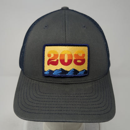 208 Patch Snapback Mesh Back Trucker Hat Multicolor One Size Richardson
