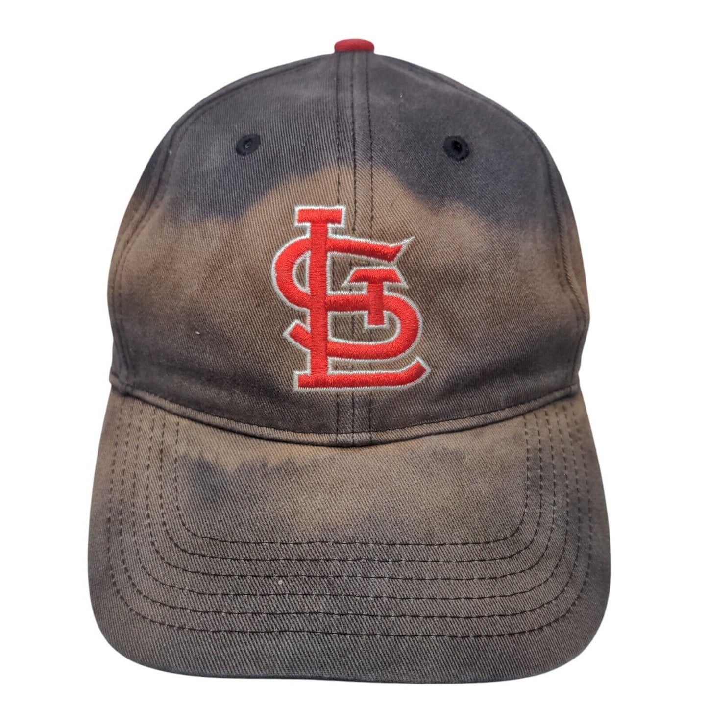 St Louis Cardinals Strapback Hat Blue MLB Distressed OSFA Embroidered Logo