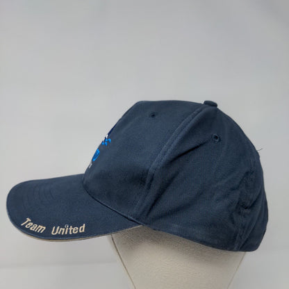 United Pipe & Supply Strapback Hat Blue OSFA Adjustable Embroidered