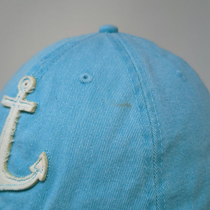 Triangle Baseball Cap Blue One Size Long Beach Island Anchor Strapback Surf Hat