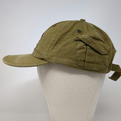 HersheyPark Baseball Cap Green One Size White Side Pocket Cotton Strapback Hat