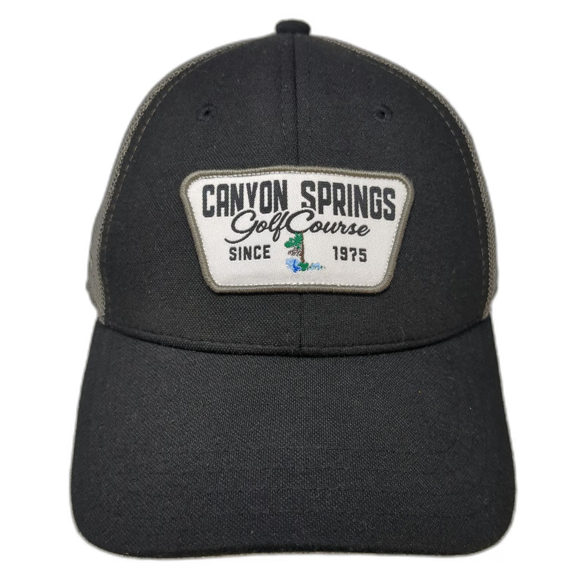 Pukka Snapback Black One Size Canyon Springs Golf Course Mesh Trucker Hat