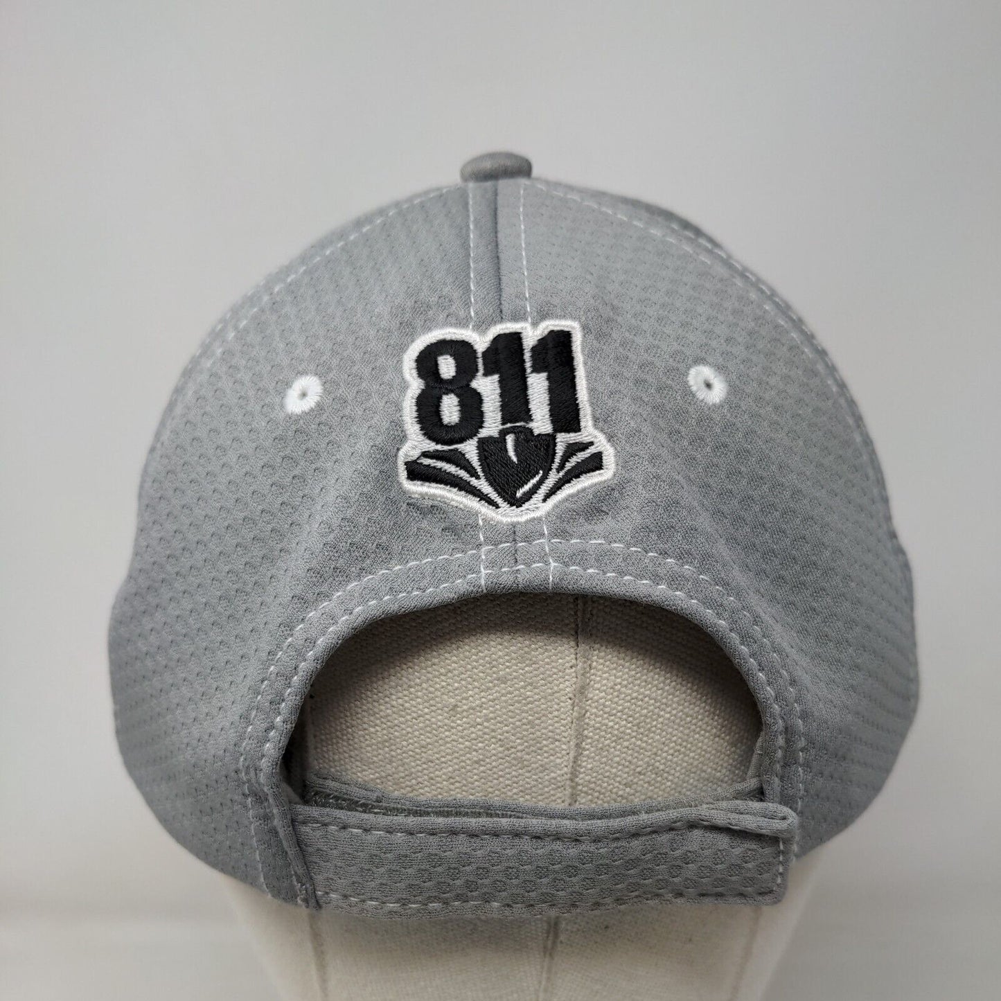 Kern River 811 Strapback Hat Gray One Size Adjustable Embroidered Cap America