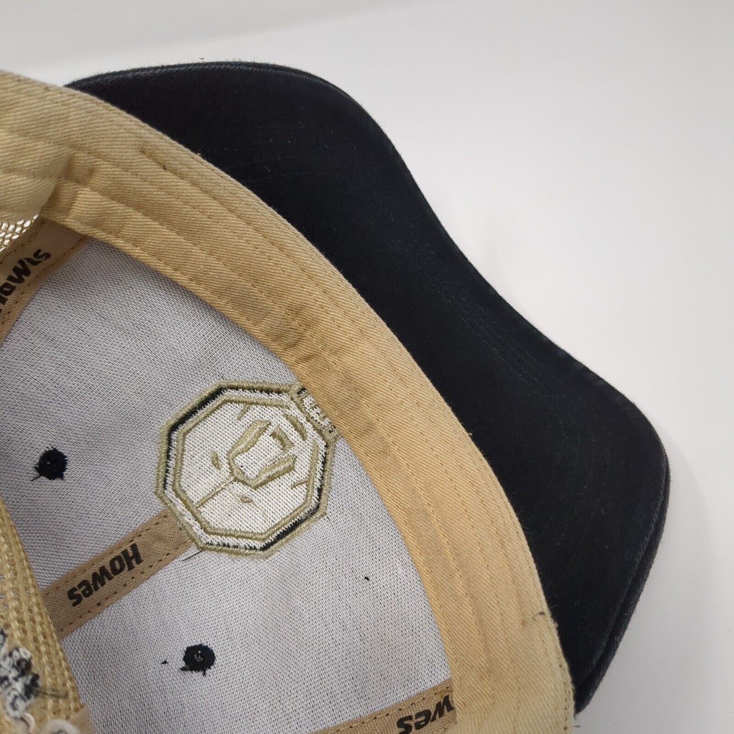 Howes Snapback Trucker Hat Black One Size Mesh Back Embroidered 6 Panel