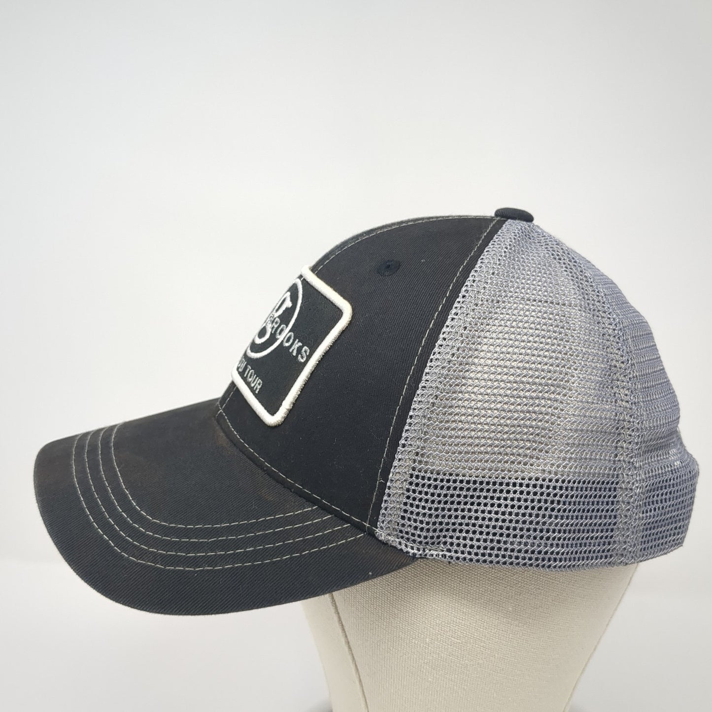 Garth Brooks Stadium Tour Trucker Hat Black OS Adjustable Embroidered Mesh Back