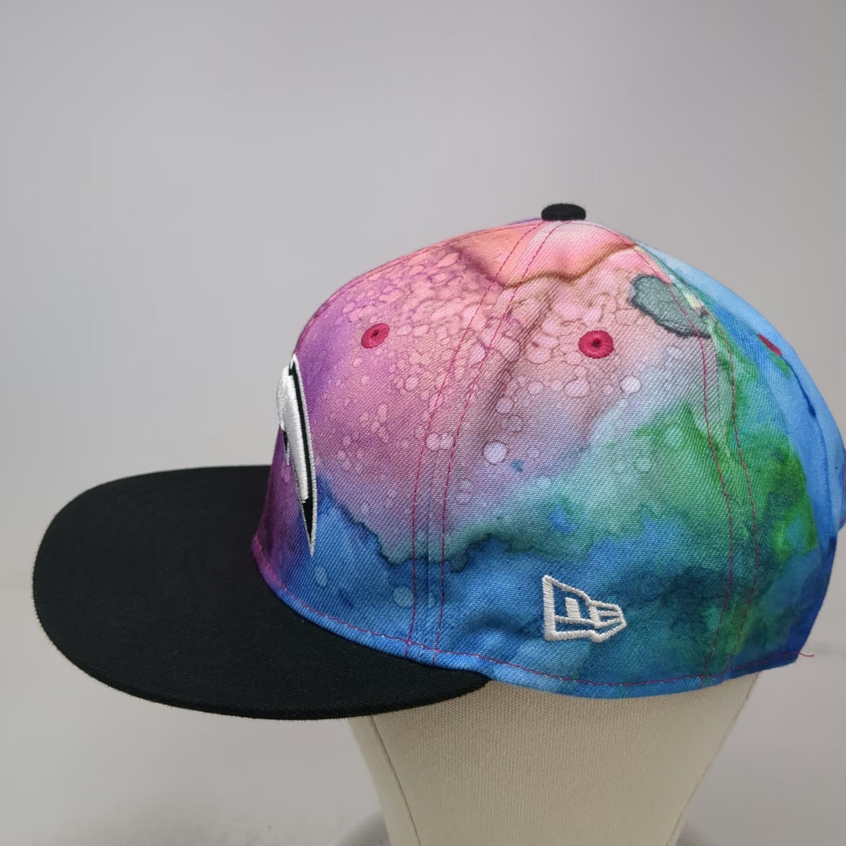 New Era Los Angeles Chargers NFL Snapback Hat Pink One Size Crucial Catch 9FIFTY