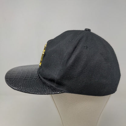 Unbranded Men's Snapback Hat Black Adjustable 3D New York Logo