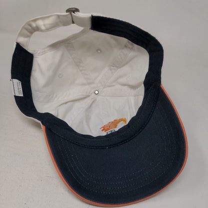 SunTrust Slideback Hat White OSFA Embroidered Adjustable Solid 6 Panel