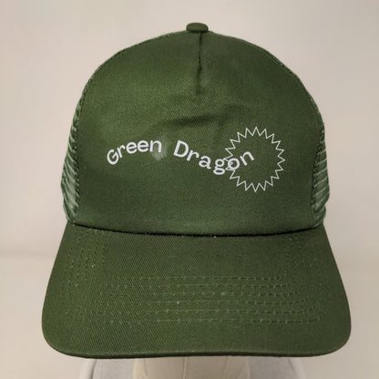 Green Dragon Snapback Mesh Back Trucker Hat Green OSFM Breathable Hit