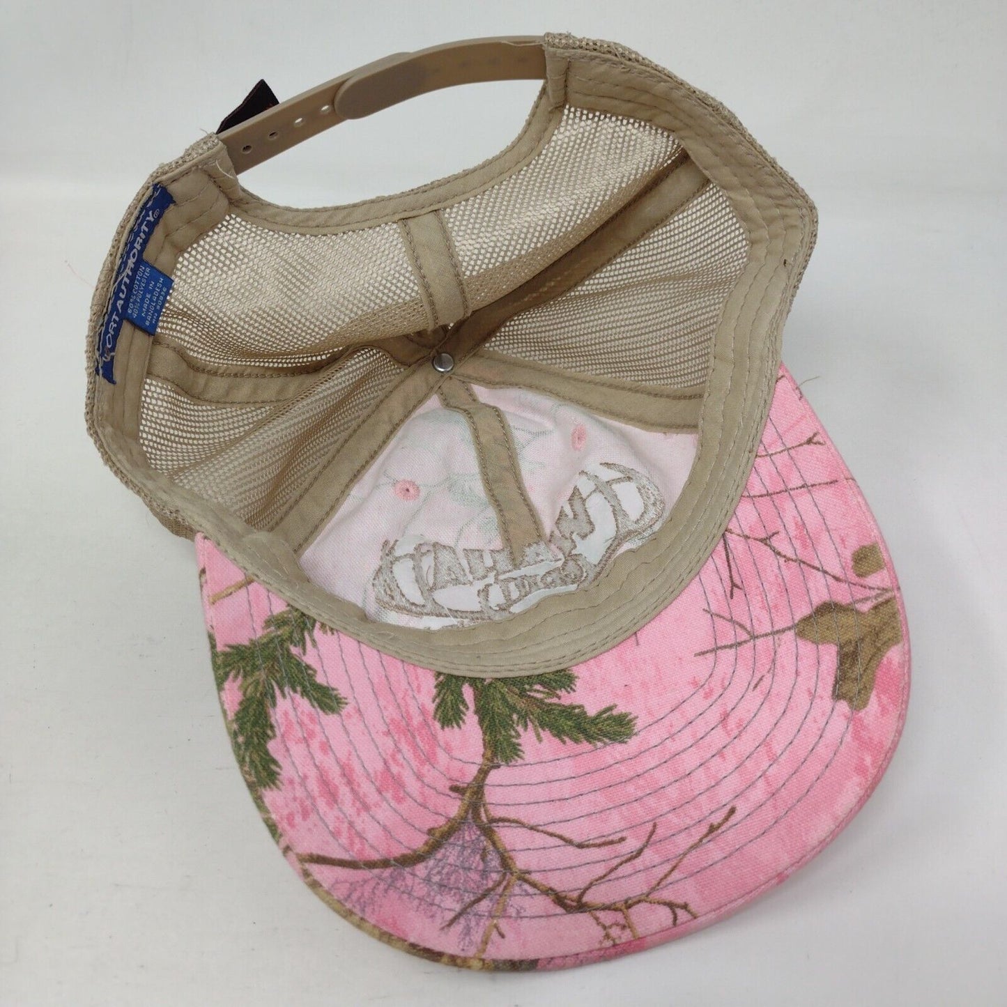 Waha Grill Idaho Snapback Trucker Hat Pink Camouflage OS Adjustable Mesh Back