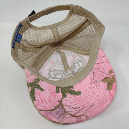 Waha Grill Idaho Snapback Trucker Hat Pink Camouflage OS Adjustable Mesh Back