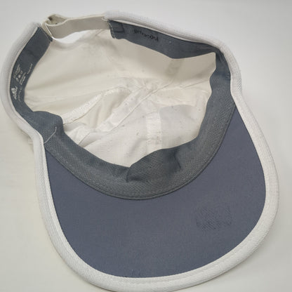 Adidas Adizero Strapback Baseball Cap White One Size Adjustable Embroidered