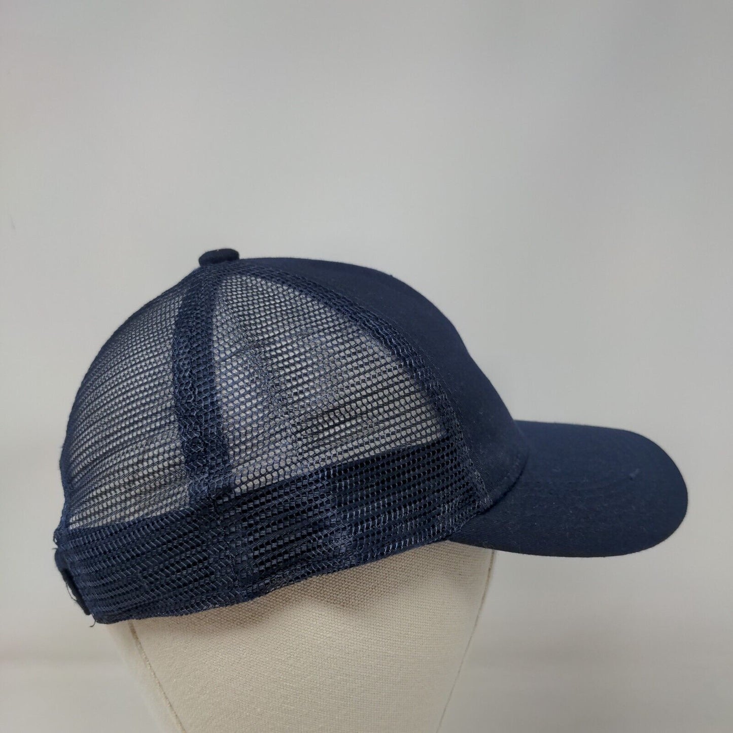 ICG Strapback Mesh Back Trucker Hat Blue One Size Port Authority