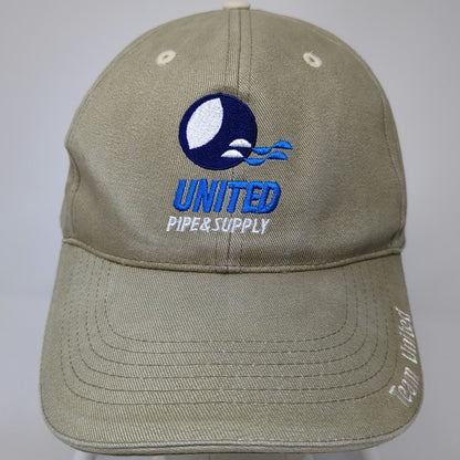 Farwest Group United Pipe Supply Flint Walling Baseball Cap Beige One Size Hat
