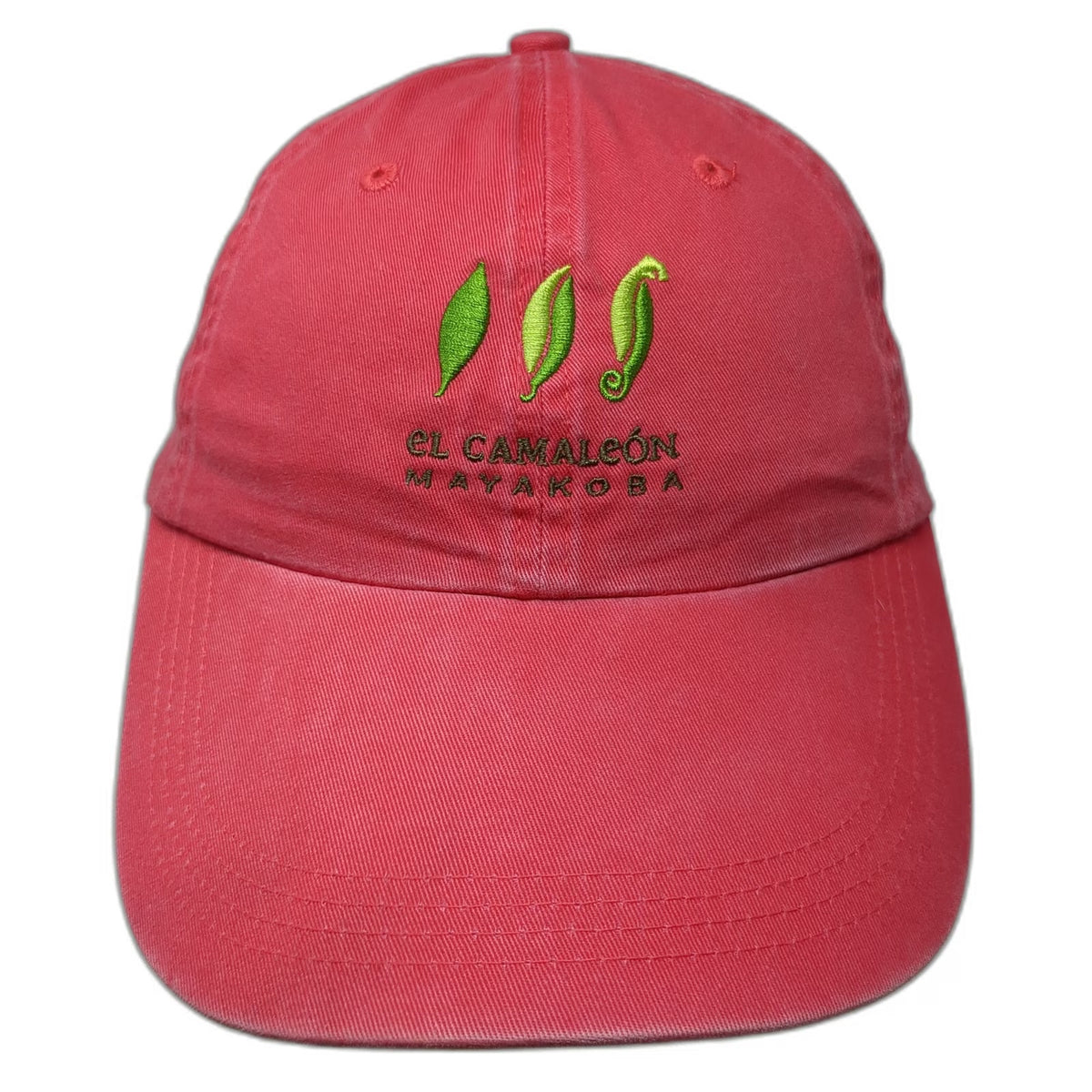 Ahead Baseball Cap Red One Size El Camaleon Mayakoba Golf Course Embroidered Hat