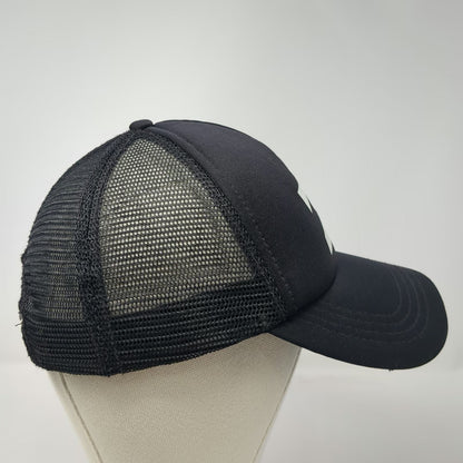 Billabong Trucker Hat Black One Size Wave Logo Mesh Back Snapback Surf Cap