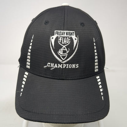 Cap America NFL Friday Night Flag Champions Black One Size Hat Strapback Logo