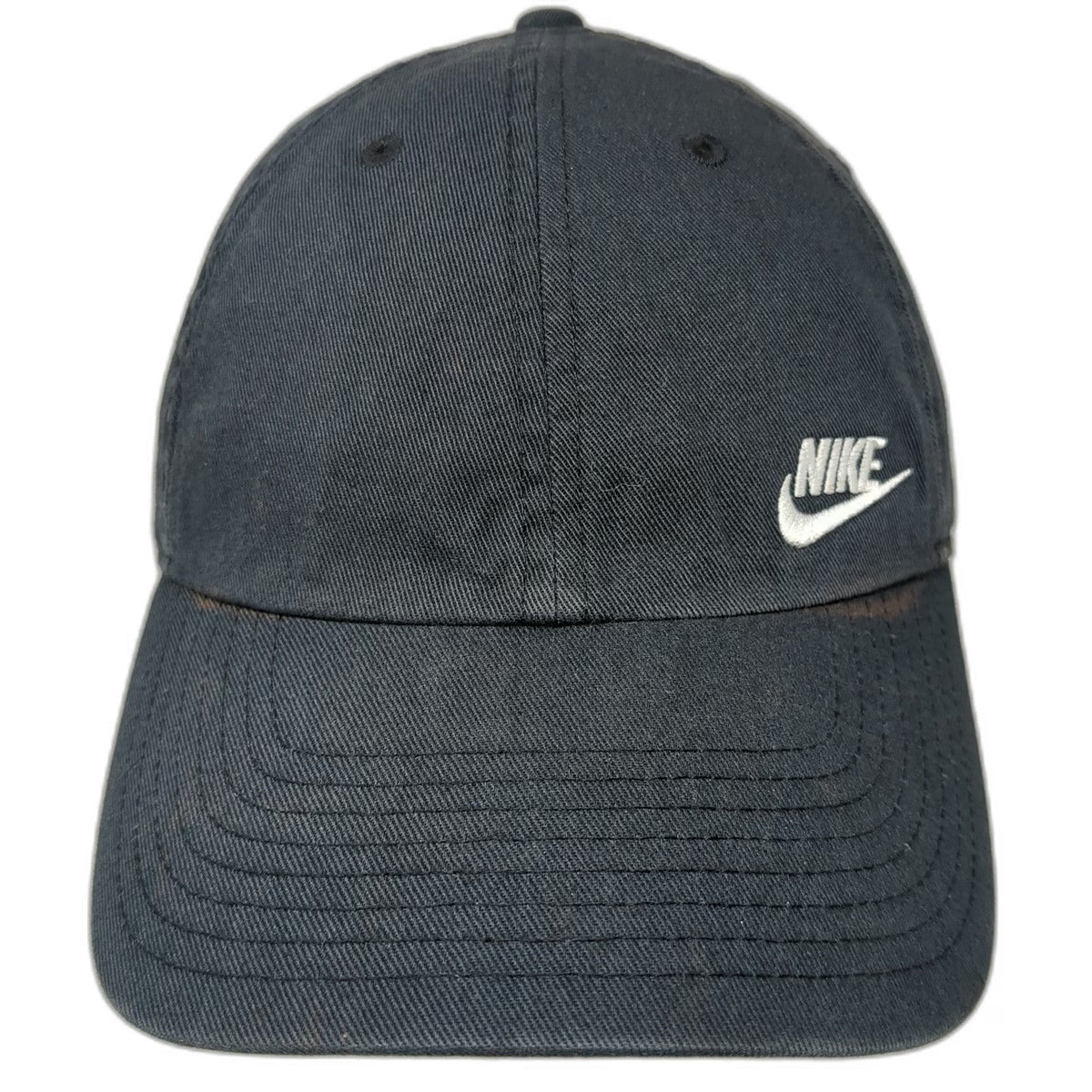Nike Baseball Cap Blue One Size Adjustable Heritage86 Cotton Slideback Logo Hat