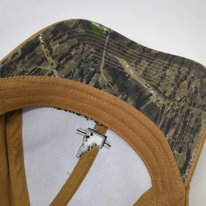 Brown One Size Baseball Cap Idaho Sand & Gravel Company Camo Underbrim Work Hat