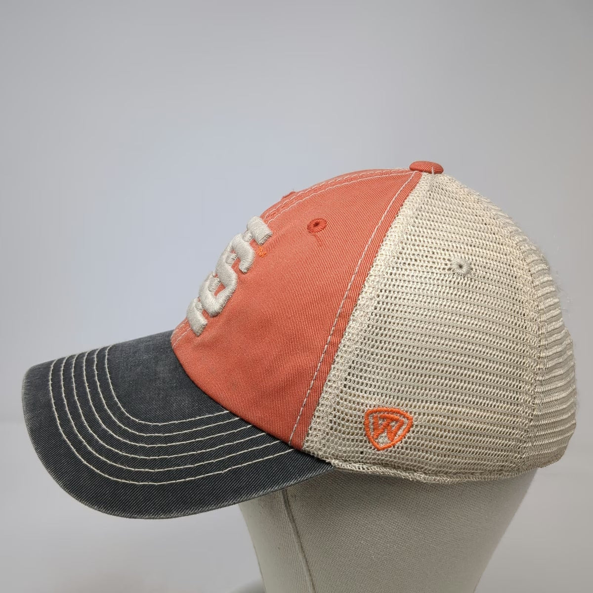 Top of the World Trucker Hat Orange One Size NCAA Idaho State Bengals Meshback