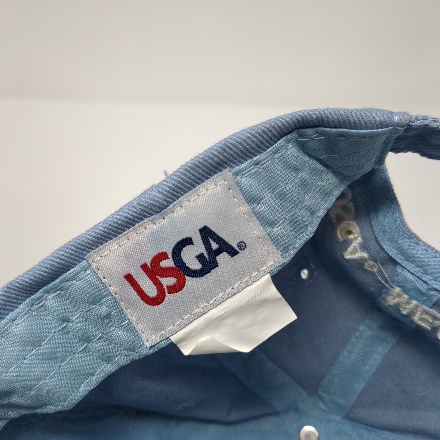 U.S. Open 2019 Pebble Beach Slideback Hat Blue OS Adjustable USGA Member Cotton