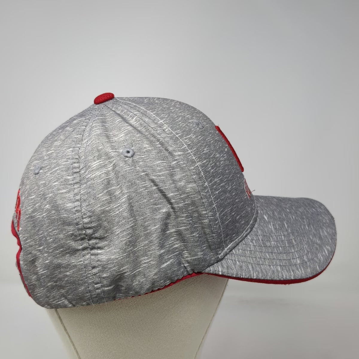 Captivating Nebraska Cornhuskers NCAA Gray OSFM Cap Strapback Embroidered Hat