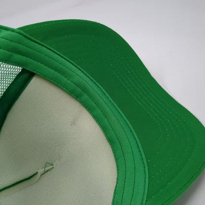 Direct Caps Trucker Hat Green One Size Snapback Mesh Tequila Seltzer Happy Hour