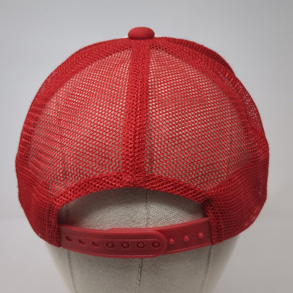 Nissei Injection Molding Machines Snapback Trucker Hat Red One Size Mesh Back