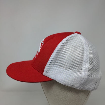 Crossover Symmetry Snapback Mesh Back Trucker Hat Red M/L Richardson