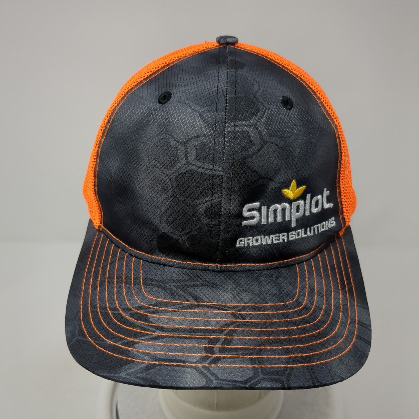 Simplot Grower Solutions Snapback Trucker Hat Camouflage OS Mesh Back Richardson