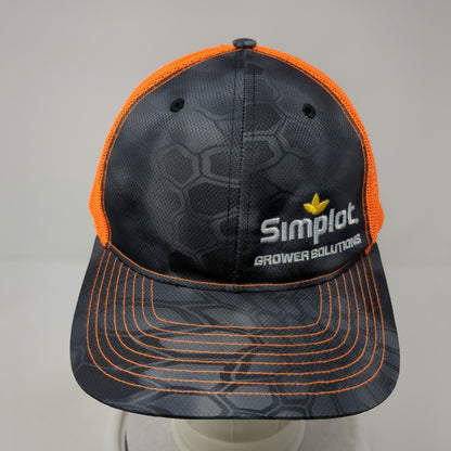 Simplot Grower Solutions Snapback Trucker Hat Camouflage OS Mesh Back Richardson