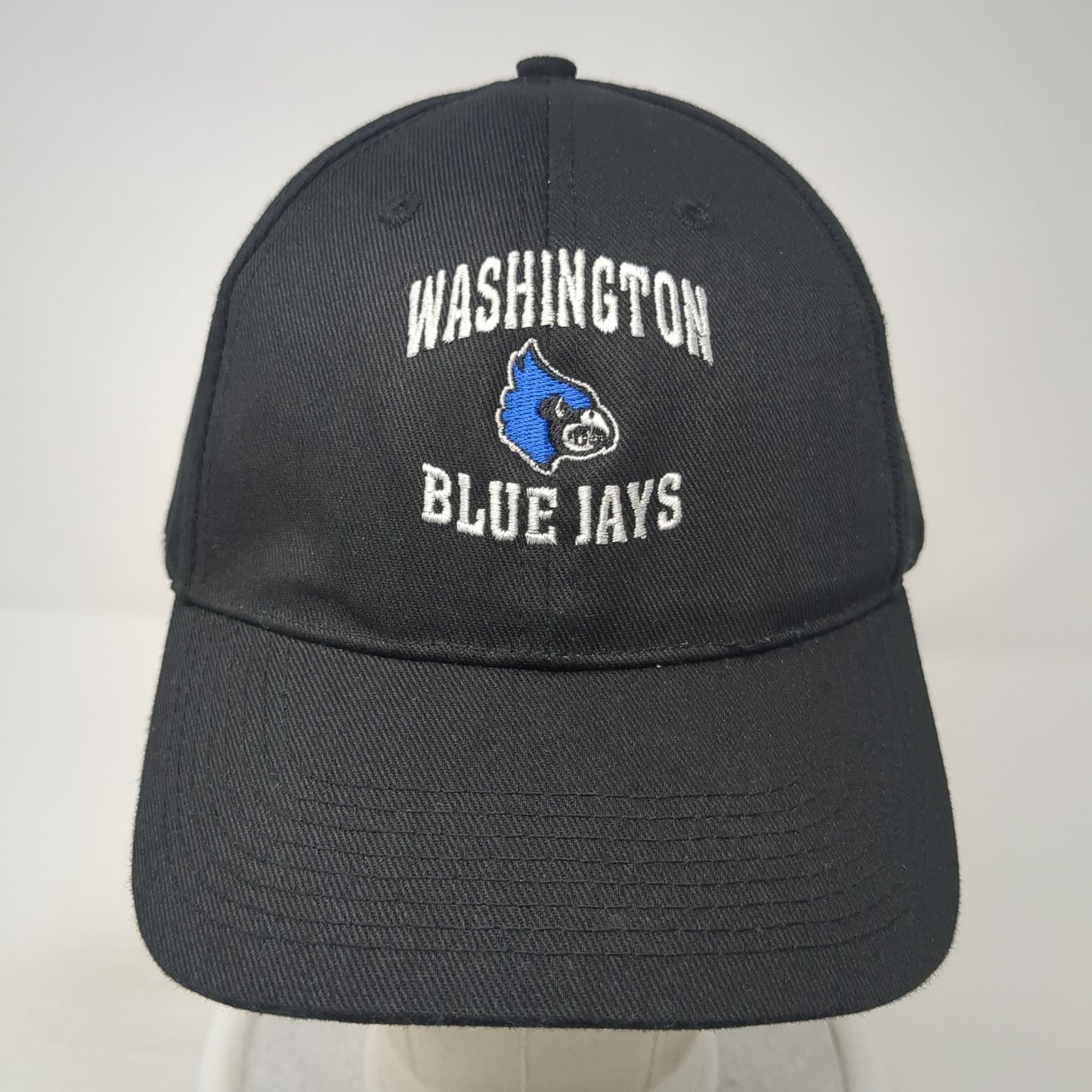 Washington Blue Jays Strapback Hat Black One Size Adjustable Head To Toe