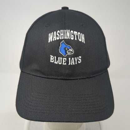 Washington Blue Jays Strapback Hat Black One Size Adjustable Head To Toe