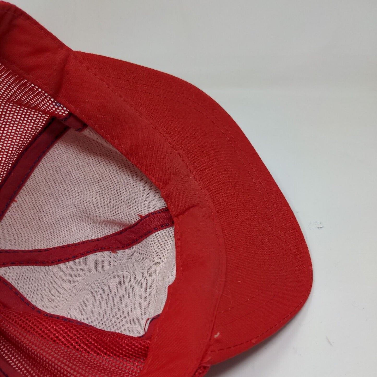Daco Kotton Cool Men's Snapback Mesh Back Hat Red OSFA Blank Vintage