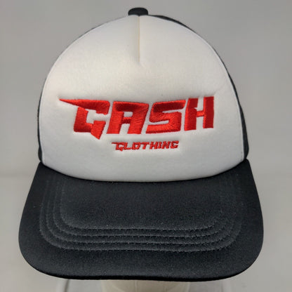 Cash Clothing Snapback Trucker Hat Black OS Adjustable Embroidered Mesh Back