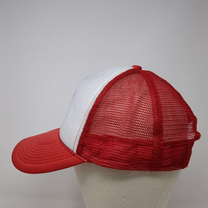 C.R. England Est. 1920 Snapback Trucker Hat Red OS Adjustable Mesh Back Rope