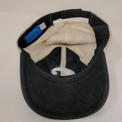 Costa Del Mar Strapback Mesh Back Trucker Hat Black One Size Embroidered
